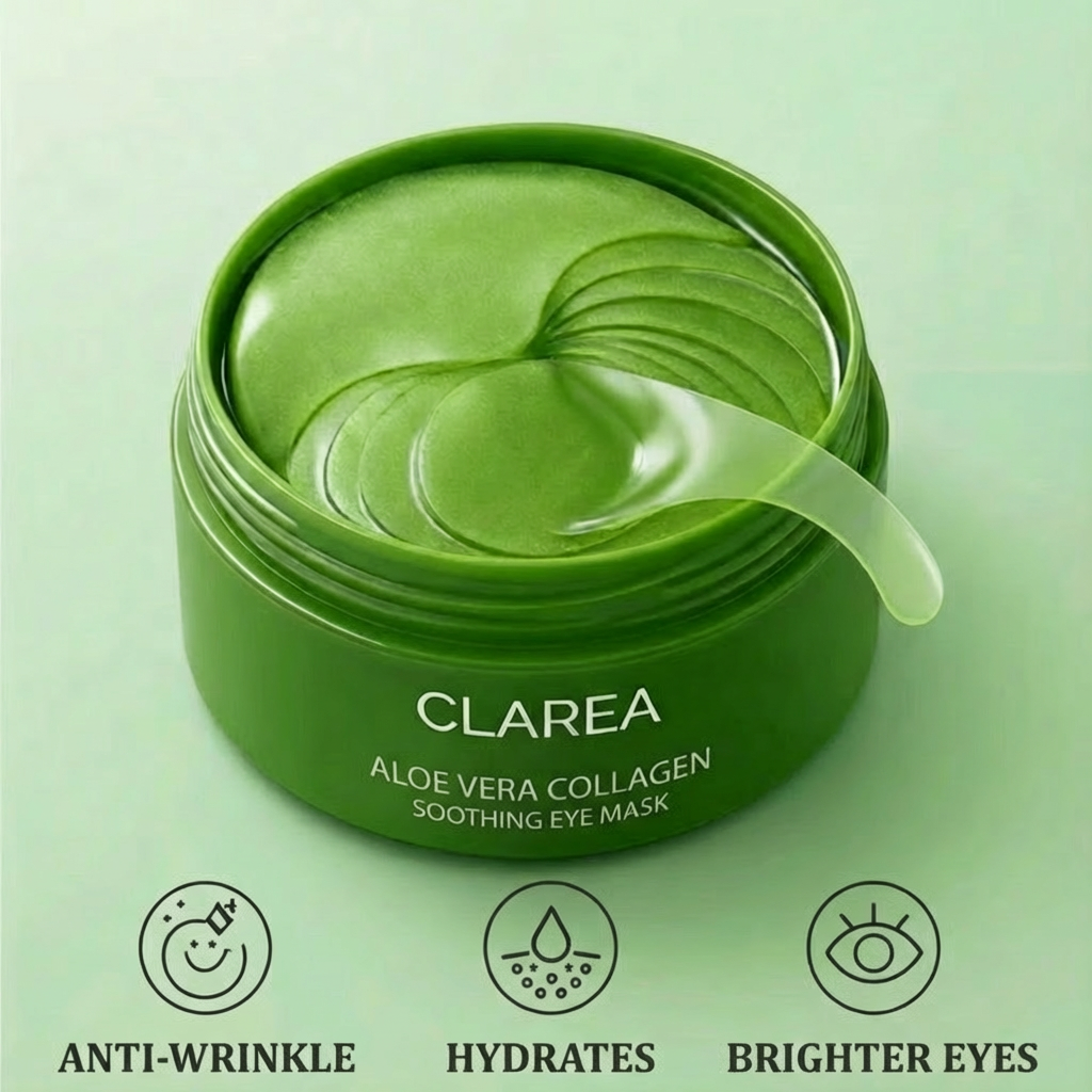 Aloe Vera Under-Eye Patches – Ideal for dark circles, puffiness and tired eyes
